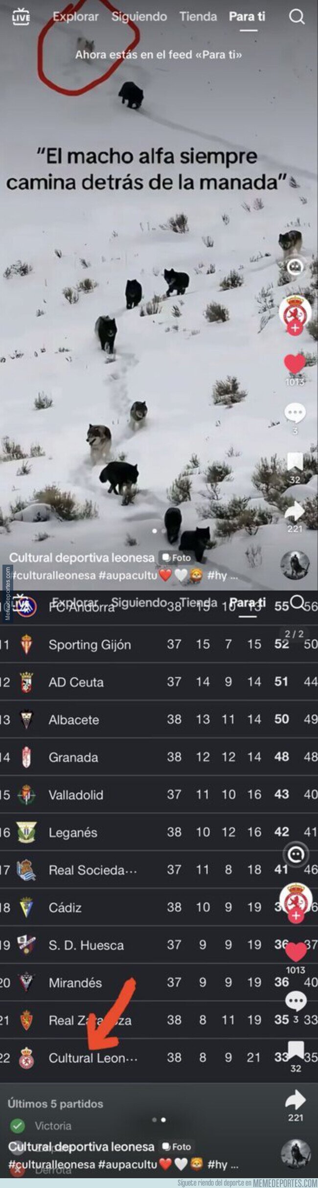 1239806 - Esto ha subido la cuenta oficial de TikTok de la Cultural Leonesa