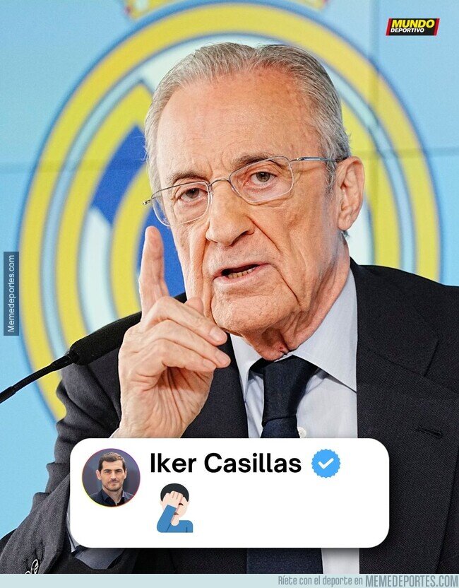 1239978 - La reacción de Iker Casillas durante la rueda de prensa de Florentino