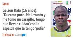 Enlace a Declaraciones de Gelson Dala tras su impacto mundial, por @MarcaScroll