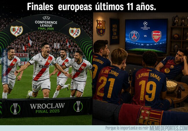 1240530 - El Rayo, con más final europeas que el Barça