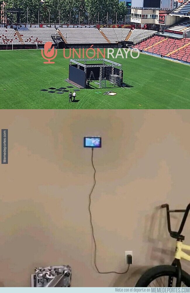 1240542 - Así son las pantallas que han instalado en el estadio de Vallecas para la final de esta noche