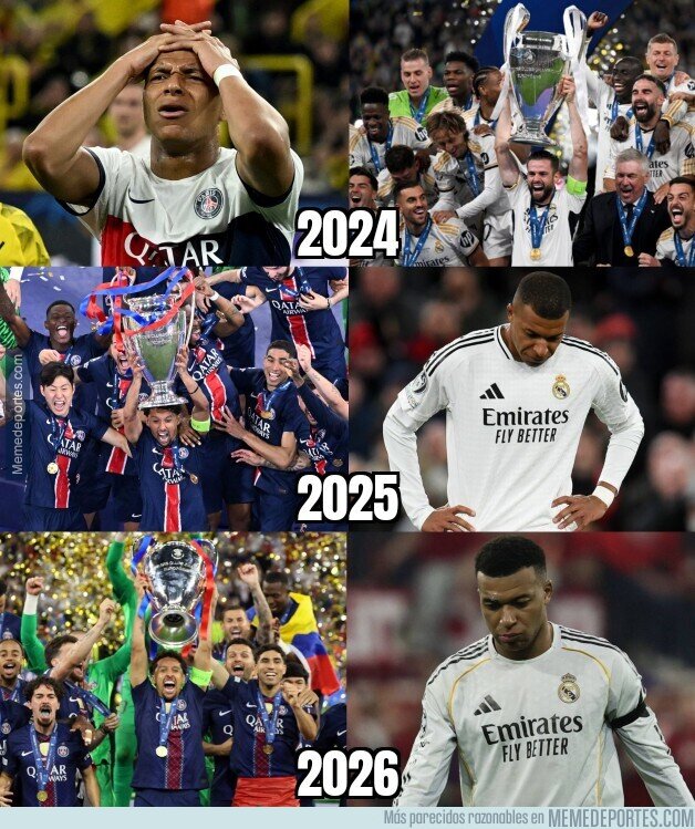 1240714 - La Champions esquiva a Mbappé