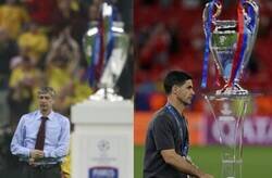 Enlace a Entrenadores del Arsenal cuando llegan a una final de Champions