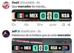 Enlace a Disparidad de opiniones con el marcador del Mundial