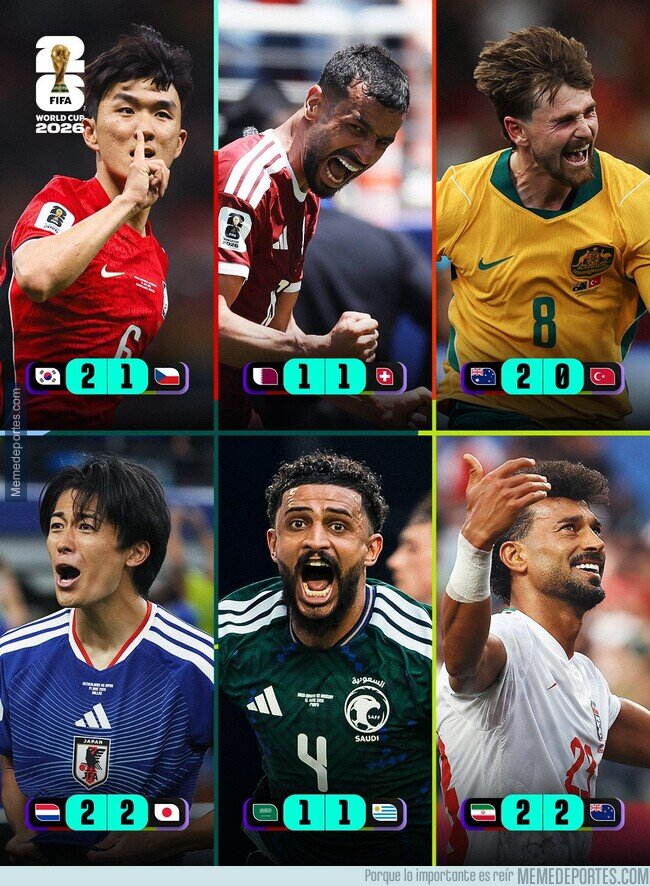 1241391 - De momento, ninguna selección asiática conoce la derrota