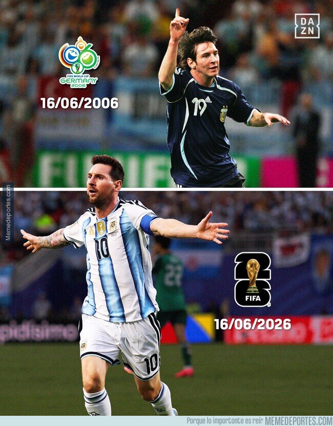 1241467 - El hat-trick de Messi llegó justo 20 años después de su primer gol en un Mundial