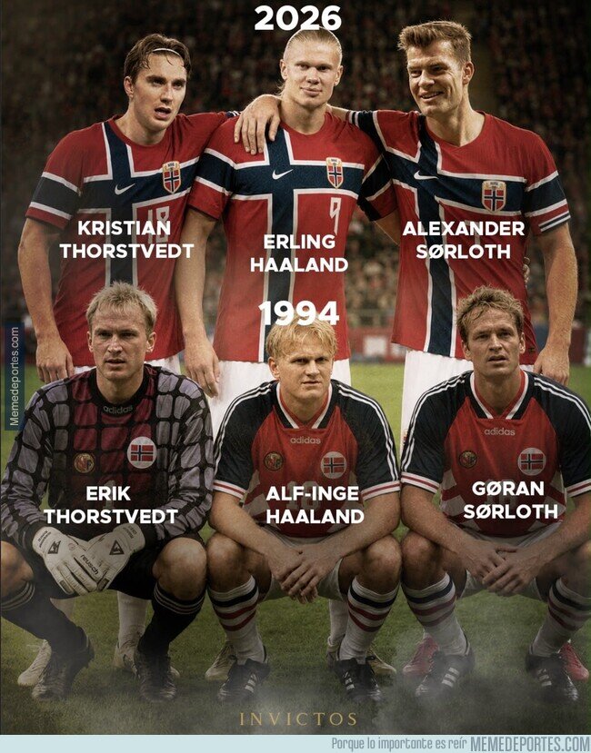 1241524 - Noruega tiene a tres hijos de la generación del Mundial del 94