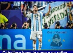 Enlace a Messi haciendo lo suyo