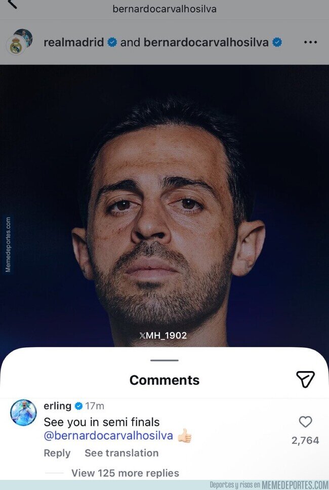 1241538 - El mensaje de Haaland a Bernardo Silva tras confirmarse su fichaje por el Real Madrid