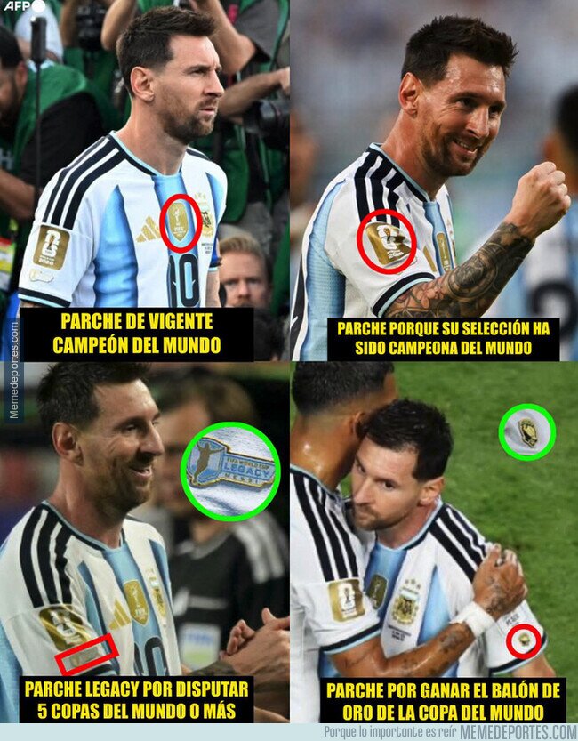 1241588 - La camiseta de Messi no puede tener más parches