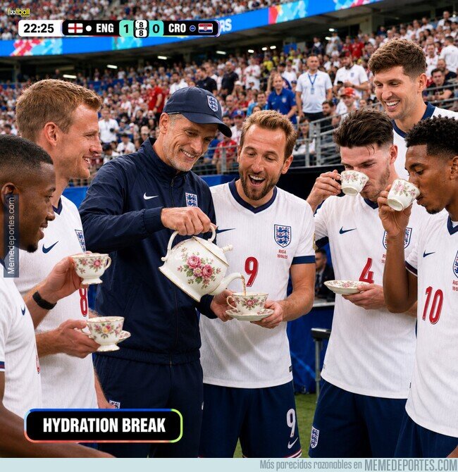 1241599 - Los ingleses en la pausa de hidratación