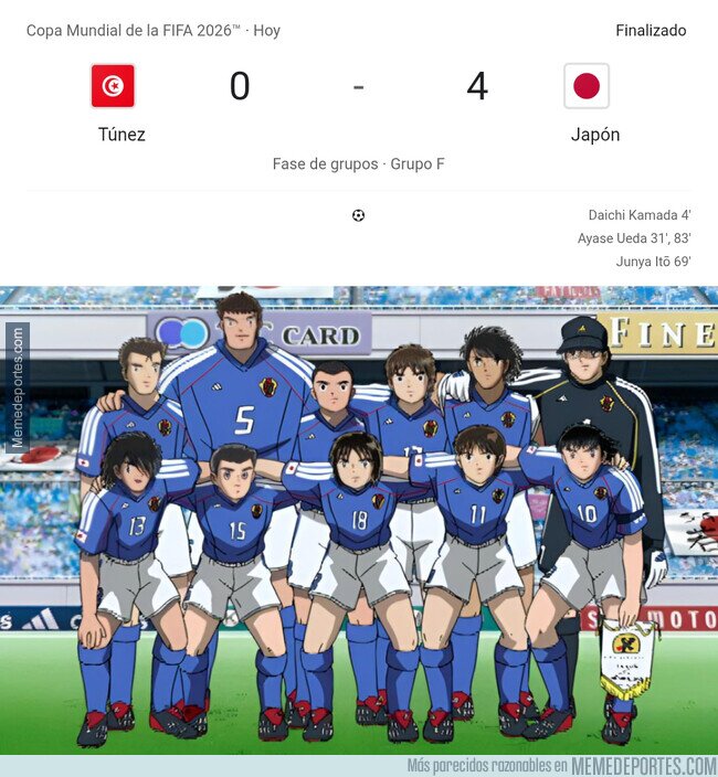 1241690 - La actuación de Japón ante Túnez