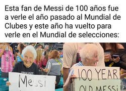 Enlace a La 'mayor' fan de Leo Messi