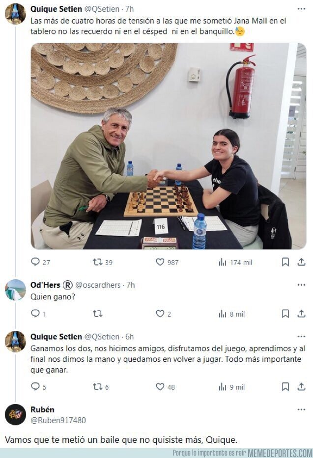 1241828 - Never forget cuando Quique Setién perdió al ajedrez