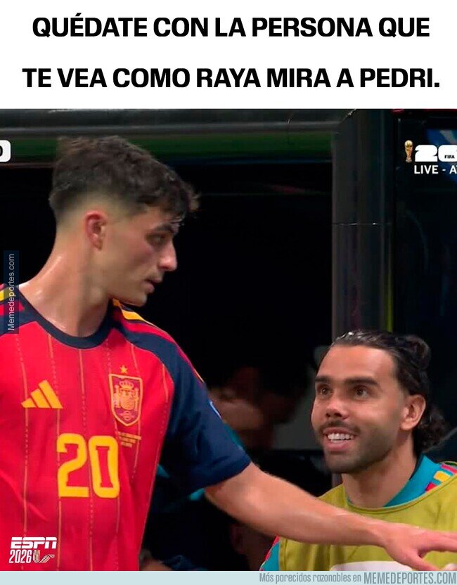 1241850 - Yo también miraría a Pedri así, por @ESPNDeportes