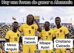 Enlace a Lo que necesita Ecuador para ganar a Alemania