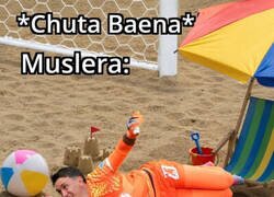 Enlace a Muslera estaba ya de vacaciones