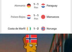 Enlace a Noruega sacando el orgullo europeo