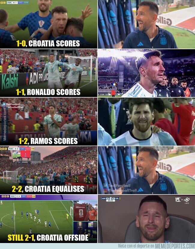 1242424 - Fans de Messi viendo el Croacia-Portugal