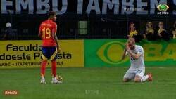 Enlace a Lamine le dio la tarde a Laimer