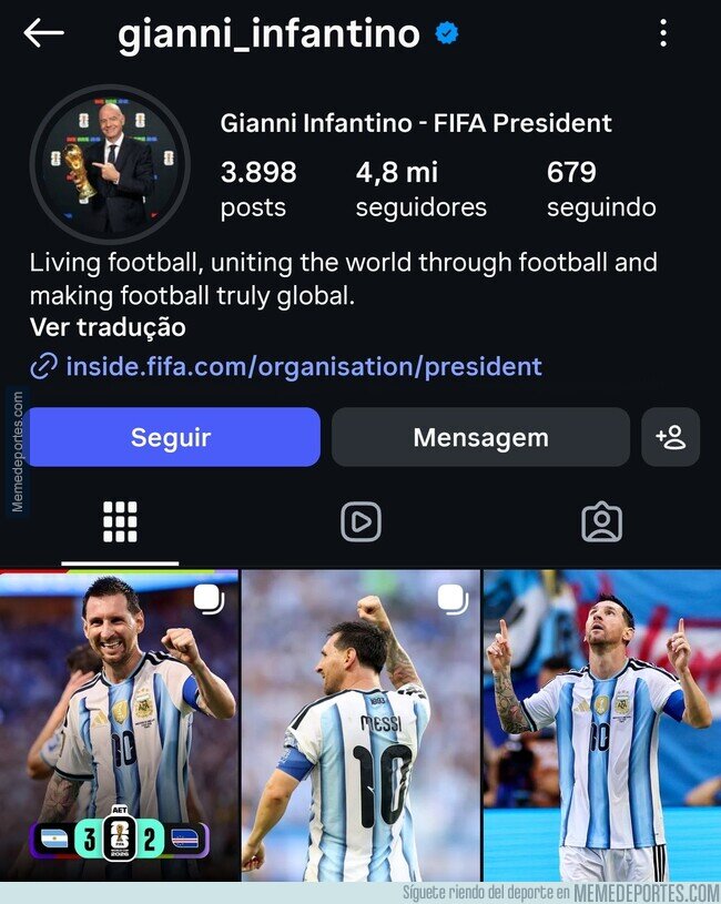 1242553 - Infantino, tápate un poquito...