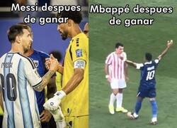Enlace a Pero el anti-deportivo es Messi por sacar un tiro libre rápido...