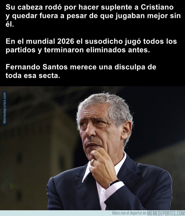 1242658 - Fernando Santos fue convertido en villano por ver lo que nadie se atreve a decir