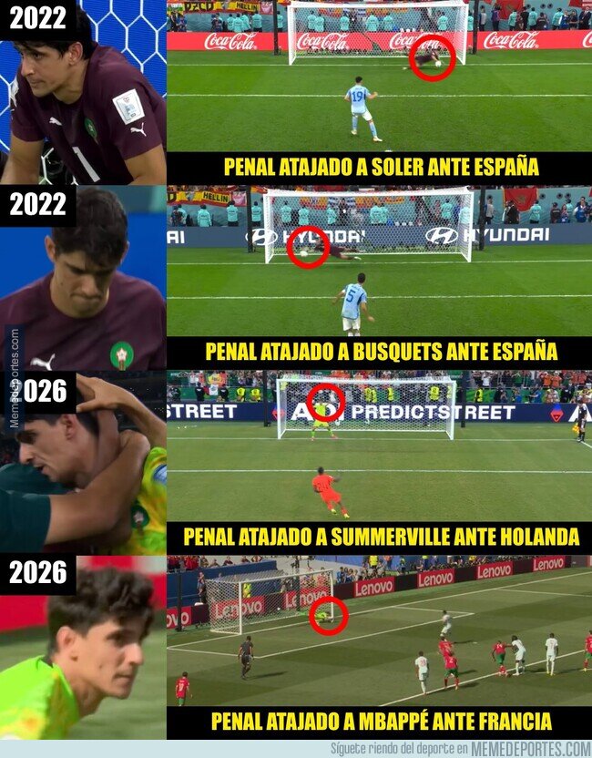 1242894 - Bono puede decir que ha parado 4 penaltis en el Mundial, por @SomosInvictos