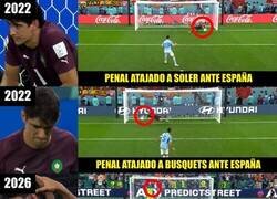 Enlace a Bono puede decir que ha parado 4 penaltis en el Mundial, por @SomosInvictos
