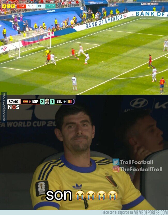 1242959 - Courtois viendo como canta su suplente