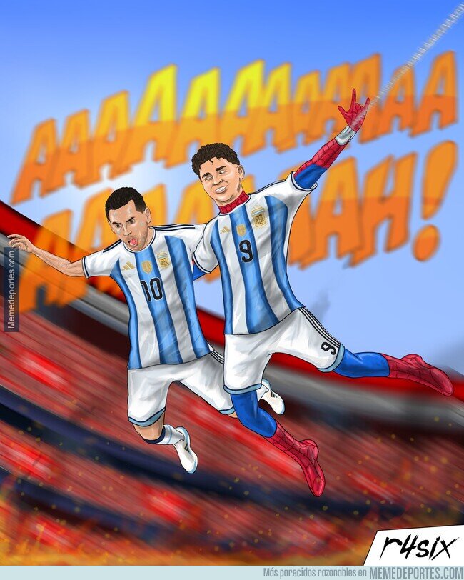 1243069 - La araña lleva a Messi a las semifinales, por @r4six