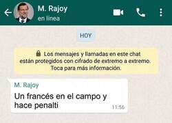 Enlace a Mariano viendo el partido