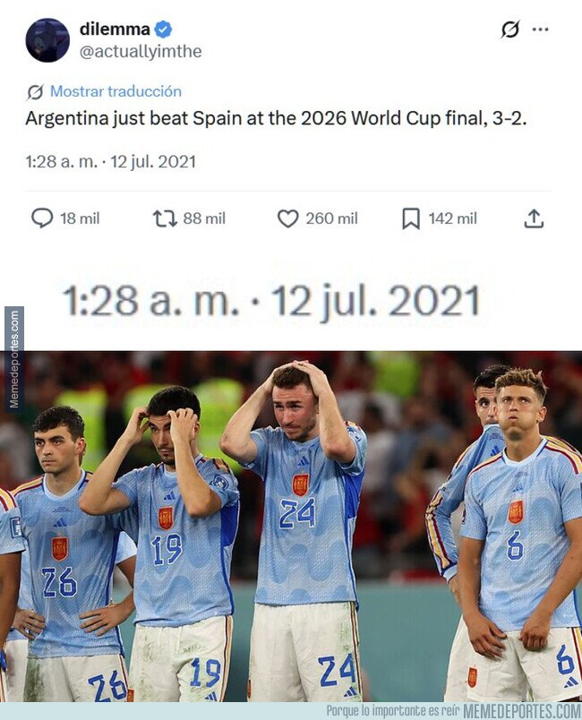 1243458 - Este usuario de X pronosticó la final de 2026... ¡en 2021!