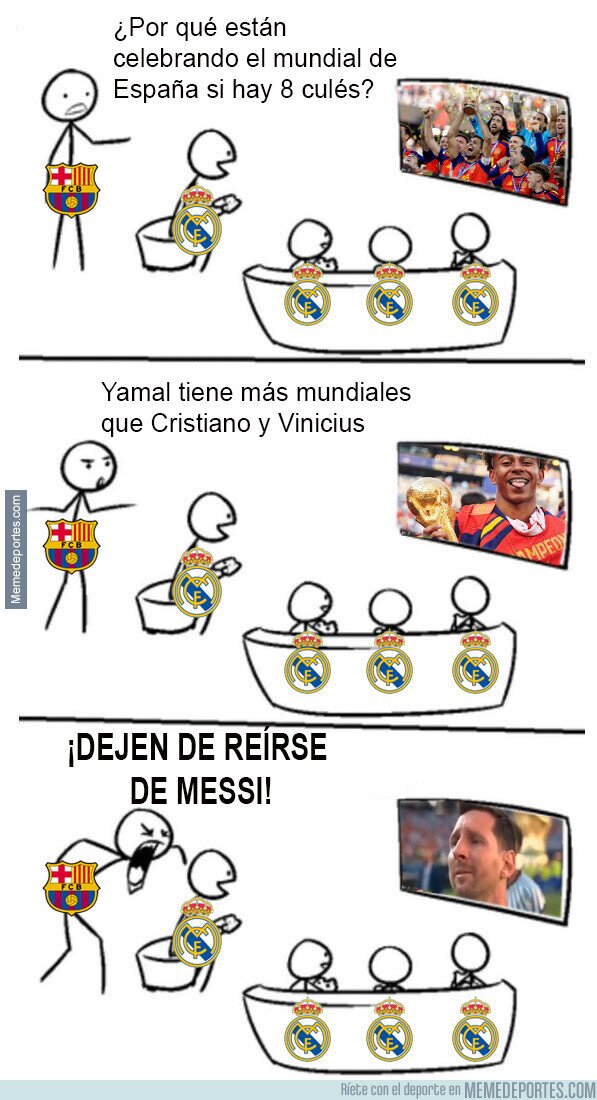 1243845 - ¿Por qué los culés no quieren que los madridistas celebren el mundial?