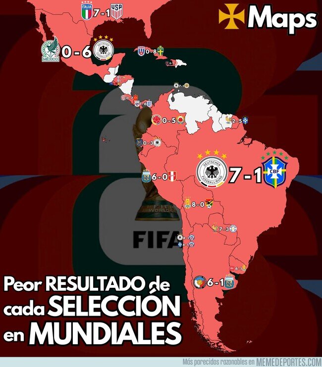 1244064 - Los peores resultados de cada selección en sudamerica