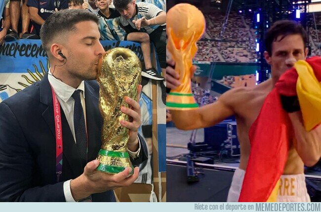 1244119 - Lo más loco de todo es que Edu es el único de los 2 que sabe cuánto pesa la copa real