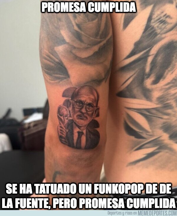 1244177 - Cucurella ha cumplido. ¡Aquí su tatuaje de Luis de la Fuente!
