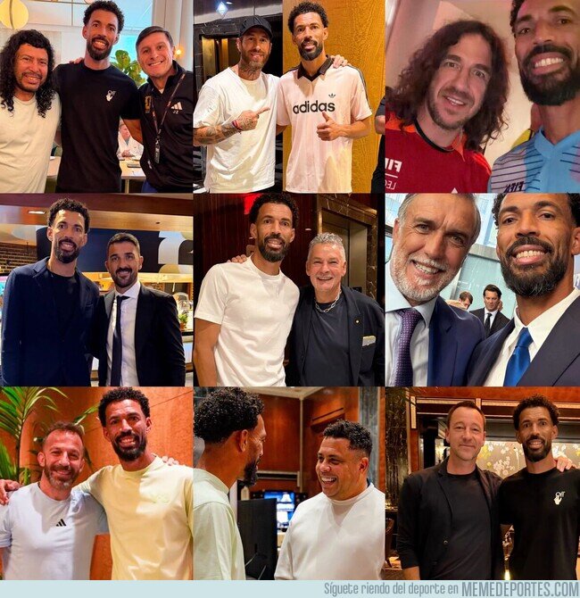 1244181 - El gran Vozinha publicó su album de fotos del Mundial 2026. Es leyenda tras leyenda. Todos sonríen, todos querían foto con él