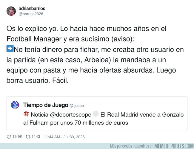 1244281 - La explicación de por qué el Fulham ha pagado 70 kilazos por Gonzalo