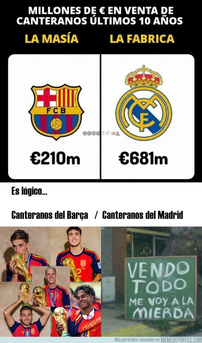 1244314 - El Barcelona forma campeones. El Madrid forma ganado para comercio