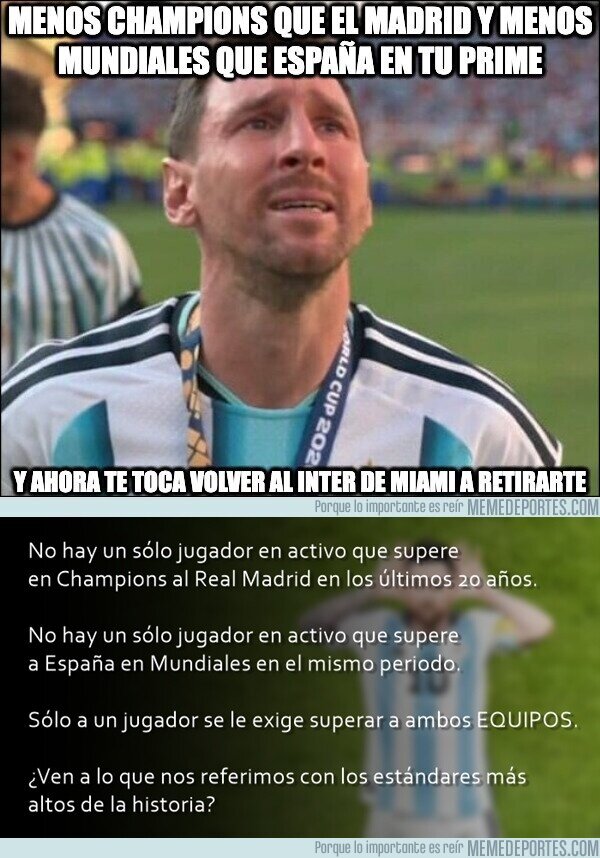 1244377 - Los haters de Messi son más exigentes con él que con los jugadores que apoyan