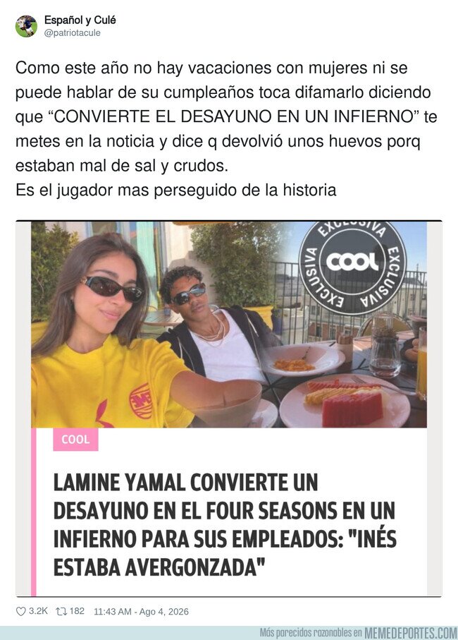 1244419 - Qué fácil es meterse con Lamine por tonterías