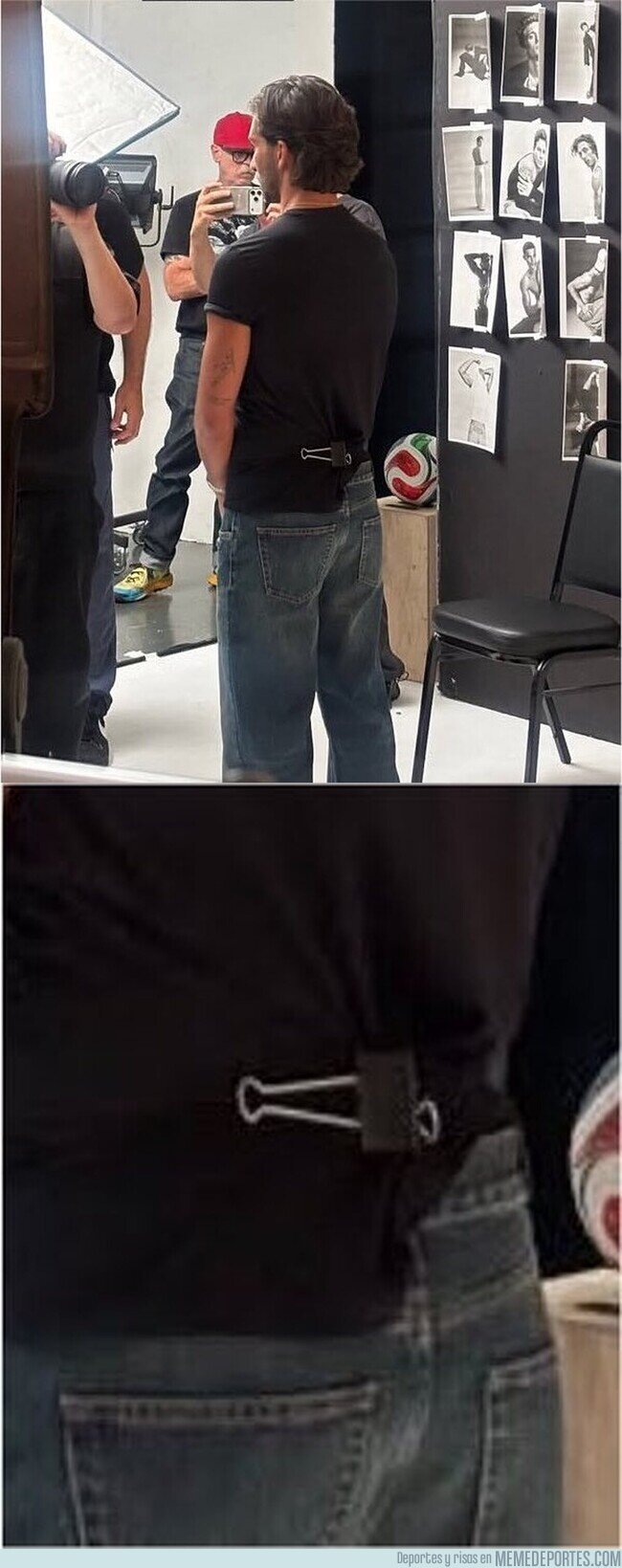 1244436 - Han tenido que cogerle la camiseta con una pinza para marcar cuerpo