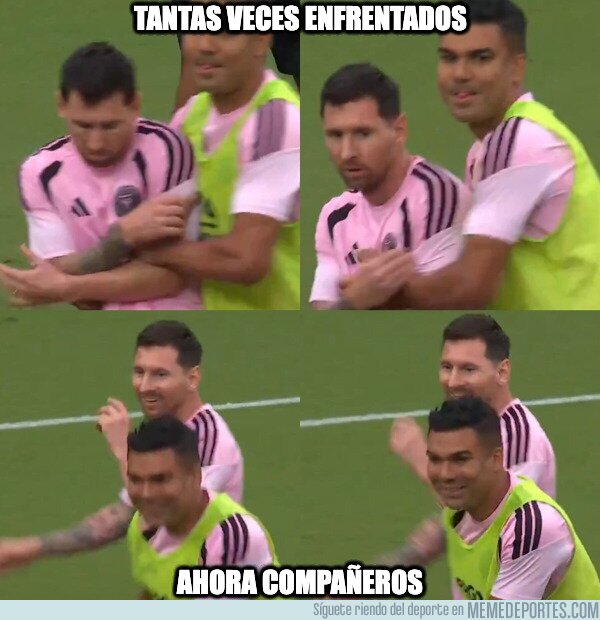 1244474 - Esta escena es de hoy. Y no, no es un aficiona que invadió al campo para abrazar a Messi