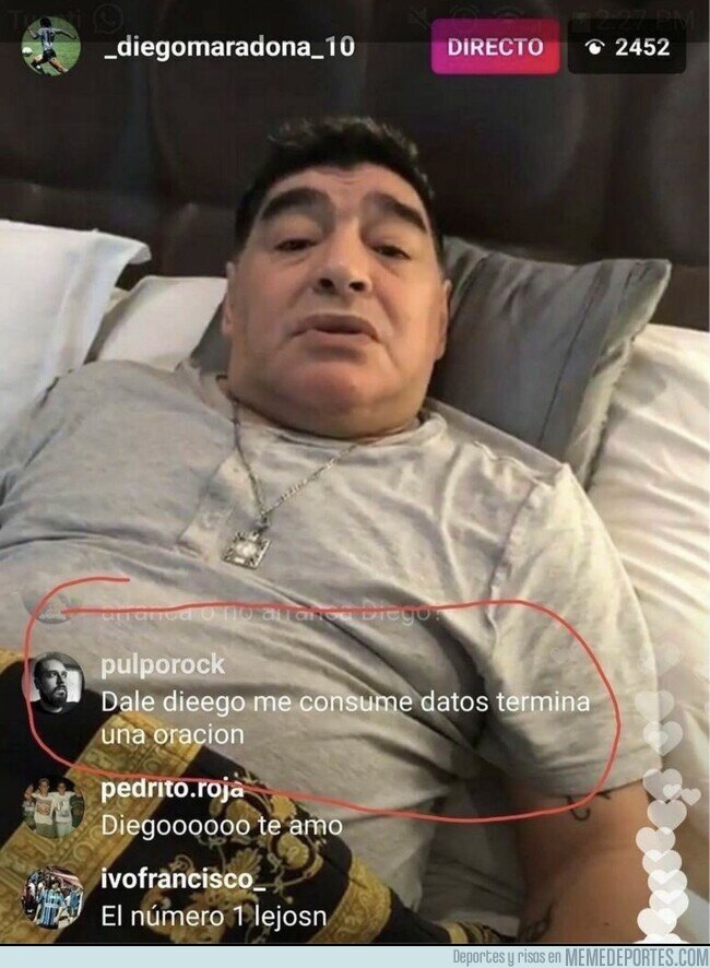 1244575 - La etapa en la que Maradona perdió la facultad oral
