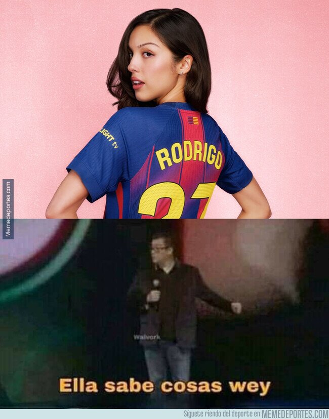 1244980 - Olivia Rodrigo fue la primera en tener la camiseta de Rodri
