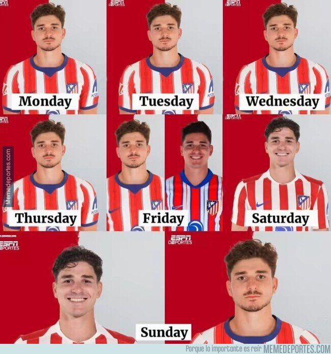1245097 - El Julián que soy dependiendo del día de la semana