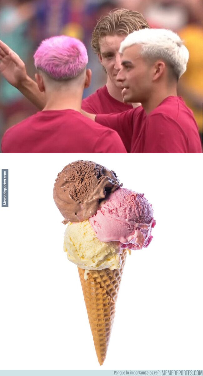 1245102 - En el Barça pueden hacer un helado de tres bolas