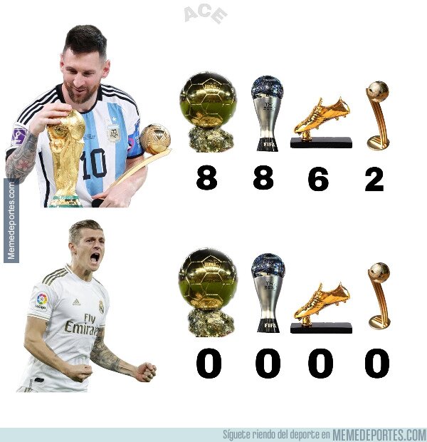1245160 - Kroos con mejor palmarés que Messi dicen