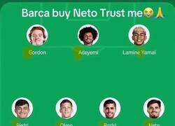 Enlace a El fichaje que necesita el Barça es Neto